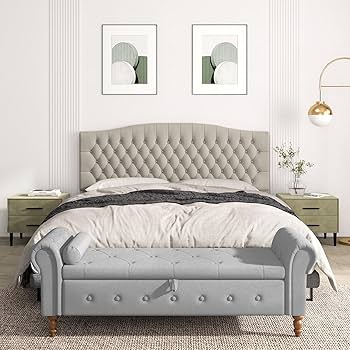 yeriii＊r_b Amazon.com - Befurtori King Headboard Only, Upholstered Head